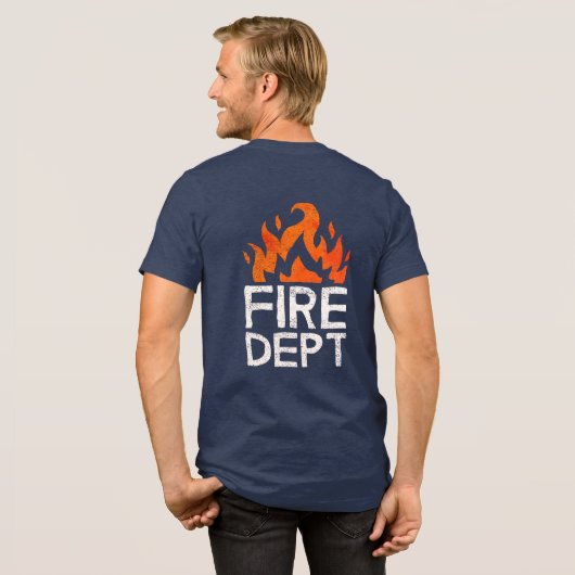 Flaming Fire Dept Halloween Shirt (Voorkant)