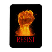 Flaming Fist Resist  Magneet (Verticaal)