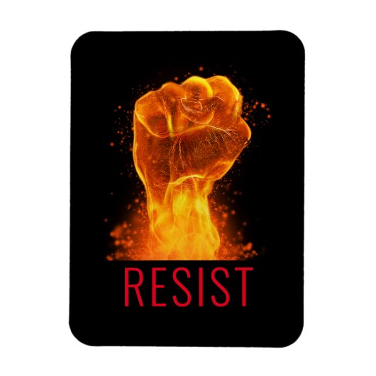 Flaming Fist Resist  Magneet (Verticaal)