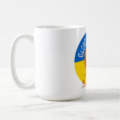 Flaming Fist Ukraine Flag Resistance Koffiemok (Links)