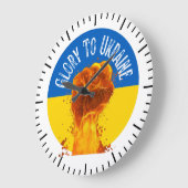 Flaming Fist Ukraine Flag Resistance Support Grote Klok (Hoek)