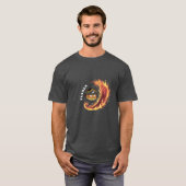 Flaming Flames Pirate T-shirt - (Voorkant volledig)
