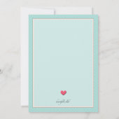 Flaming Flamingo's Lesbisch Huwelijksuitnodiging Kaart (Achterkant)