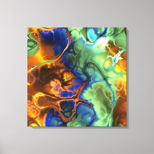 Flaming Fractal Canvas Art Print (Voorkant)