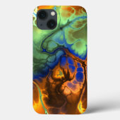 Flaming Fractal iPad Case (Achterkant)