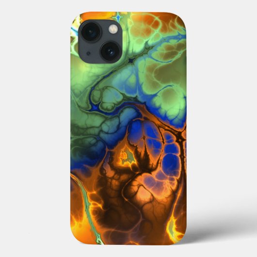 Flaming Fractal iPad Case (Achterkant)