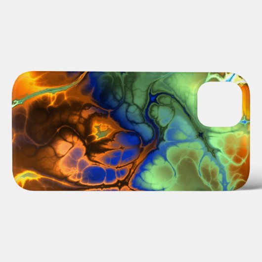 Flaming Fractal iPad Case (Achterkant (horizontaal))
