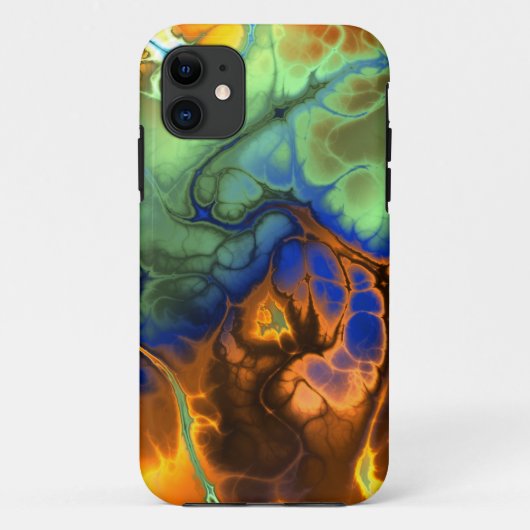 Flaming Fractal iPhone 5/5S Hoesje (Achterkant)