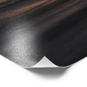 Flaming Funny Car Drag Racer Sports Foto Afdruk (Hoek)