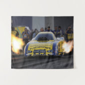 Flaming Funny Car Drag Racer Sports Wandkleed (Voorkant (horizontaal))