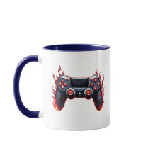 Flaming Game Controller voor Console Gamers