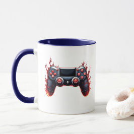 Flaming Game Controller voor Console Gamers Mok