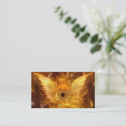 Flaming God Visitekaartje (Staand voorkant)