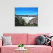 Flaming Gorge Dam Canvas Afdruk (Insitu (Woonkamer))