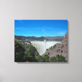 Flaming Gorge Dam Canvas Afdruk (Voorkant)