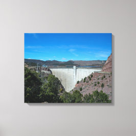Flaming Gorge Dam Canvas Afdruk