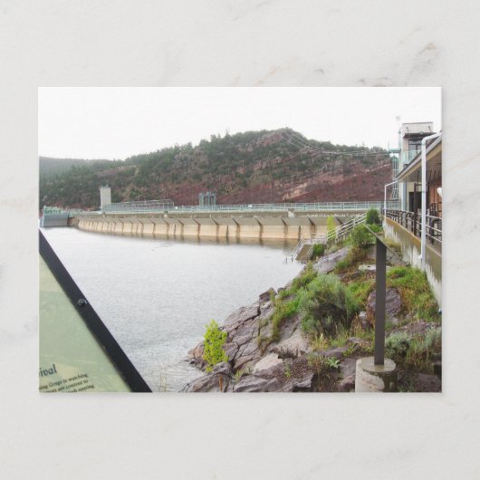 Flaming Gorge Dam op Green River, NE Utah Briefkaart (Voorkant)