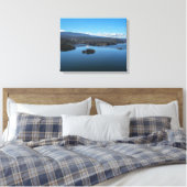 Flaming Gorge Lake Canvas Afdruk (Insitu (Slaapkamer))