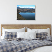 Flaming Gorge Lake Spillway Canvas Afdruk (Insitu (Slaapkamer))