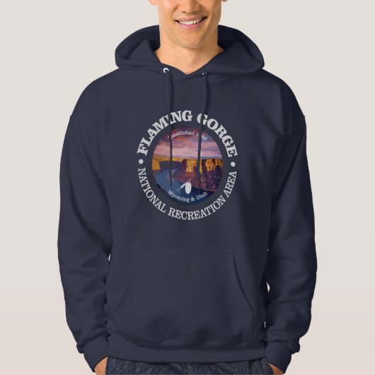 Flaming Gorge NRA (rood) Hoodie (Voorkant)