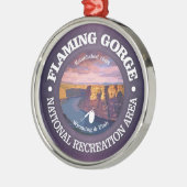 Flaming Gorge NRA (rood) Metalen Ornament (Links)