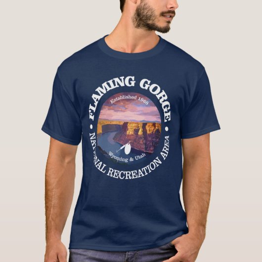 Flaming Gorge NRA (rood) T-shirt (Voorkant)
