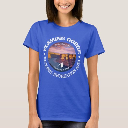 Flaming Gorge NRA (rood) T-shirt (Voorkant)