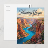 Flaming Gorge Utah Briefkaart (Voorkant / Achterkant)