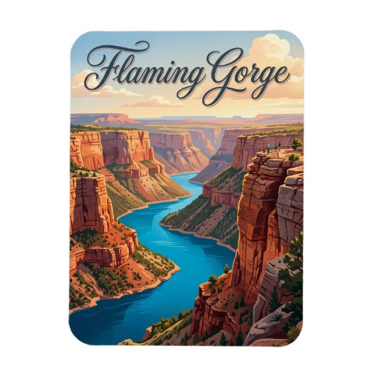 Flaming Gorge Utah Magneet (Verticaal)