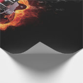 Flaming Guitar Cadeaupapier (Hoek)