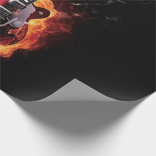 Flaming Guitar Cadeaupapier (Hoek)