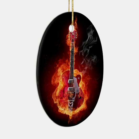 Flaming Guitar Ornament (Rechts)