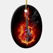 Flaming Guitar Ornament (Voorkant)