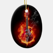 Flaming Guitar Ornament (Achterkant)