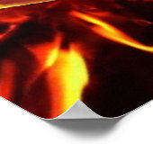 Flaming Guitar Poster (Hoek)