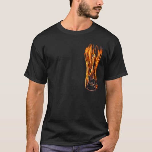 Flaming Guitar Shirt (Voorkant)