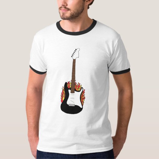 Flaming Guitar Shirt (Voorkant)