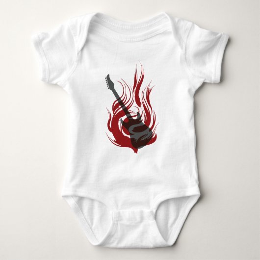 Flaming Guitar T-shirt (Voorkant)