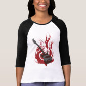 Flaming Guitar T-shirt (Voorkant)