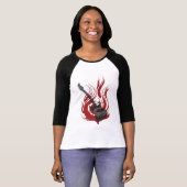 Flaming Guitar T-shirt (Voorkant volledig)