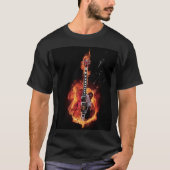 Flaming Guitar T-shirt (Voorkant)