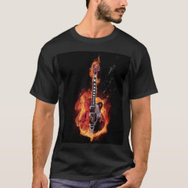 Flaming Guitar T-shirt