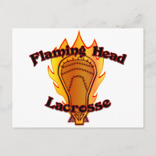 Flaming Head Lacrosse Briefkaart