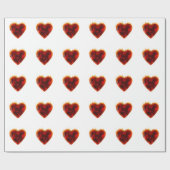 Flaming Heart Cadeaupapier (Vlak)