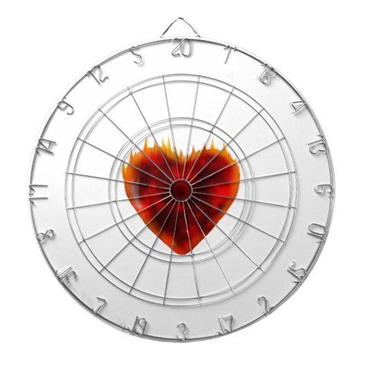 Flaming Heart Dartbord (Voorkant)