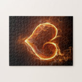 Flaming Heart Legpuzzel (Horizontaal)