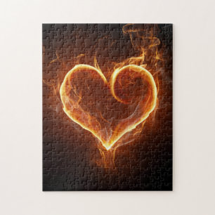 Flaming Heart Legpuzzel