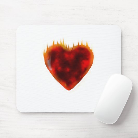 Flaming Heart Muismat (Met muis)