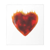 Flaming Heart Notitieblok (Voorkant)