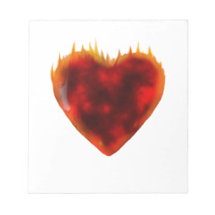 Flaming Heart Notitieblok